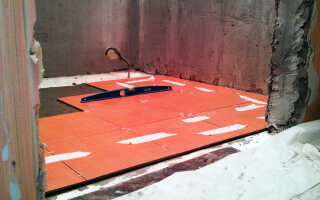 Укладка плитки на пол в ванной