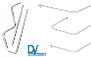 Виды и особенности штанг для штор в ванную и методы монтажа