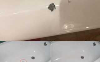 Чем заделать скол эмали на ванной — пошаговая инструкция