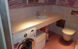 Столешница из гипсокартона в ванной