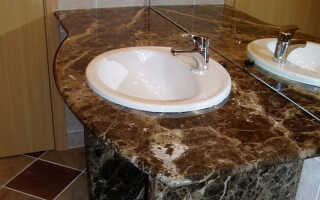 Столешница из камня в ванную