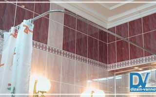 Выбор и установка карнизов для ванной
