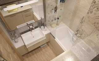 Интерьер маленькой ванной комнаты