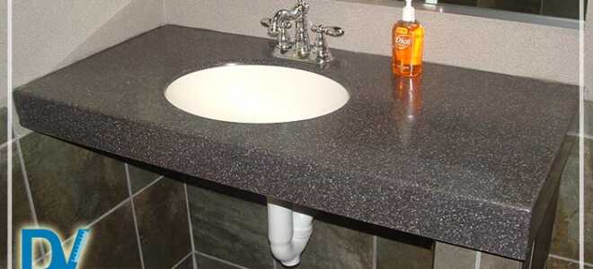 Столешница для ванной комнаты. Обзор материалов и типов конструкций