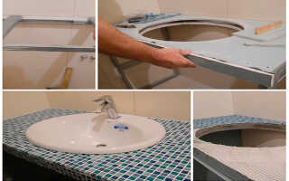 Столешница из плитки в ванную комнату — как сделать своими руками, пошаговая инструкция