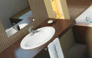 Крепление столешницы в ванной — виды и способы установки