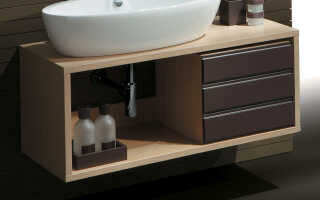 Подвесная тумба под раковину в ванную