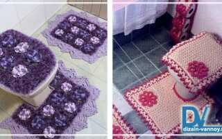 Коврик вязаный крючком