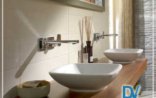 Деревянная столешница для ванной комнаты