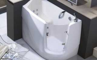 Сидячая ванна для маленьких ванных комнат