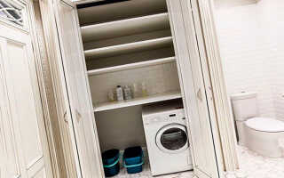 Особенности встроенных шкафов для ванной комнаты – современный дизайн