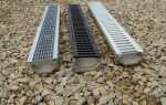 Водоотводные лотки из нержавеющей стали