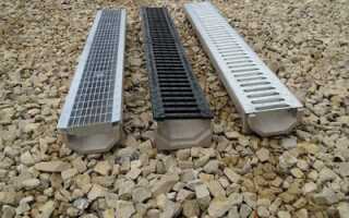Водоотводные лотки из нержавеющей стали