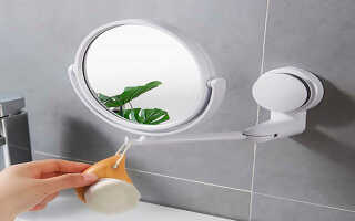 Косметическое зеркало для ванной: виды, критерии выбора и способы установки