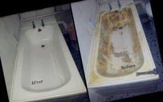 На что необходимо обращать внимание при выполнении реставрации металлической ванны