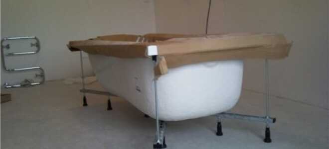 Установка акриловой ванны своими руками: обзор 4-х способов монтажа