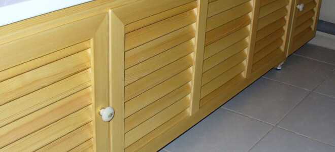 Экран в ванную комнату своими руками