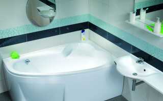 Установка акриловой ванны на ножки