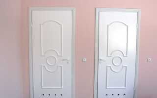 Металлопластиковые двери для ванной