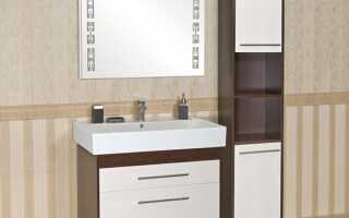 Пенал для ванной комнаты напольный