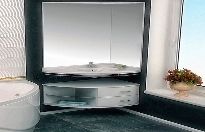 Угловые зеркала в интерьере