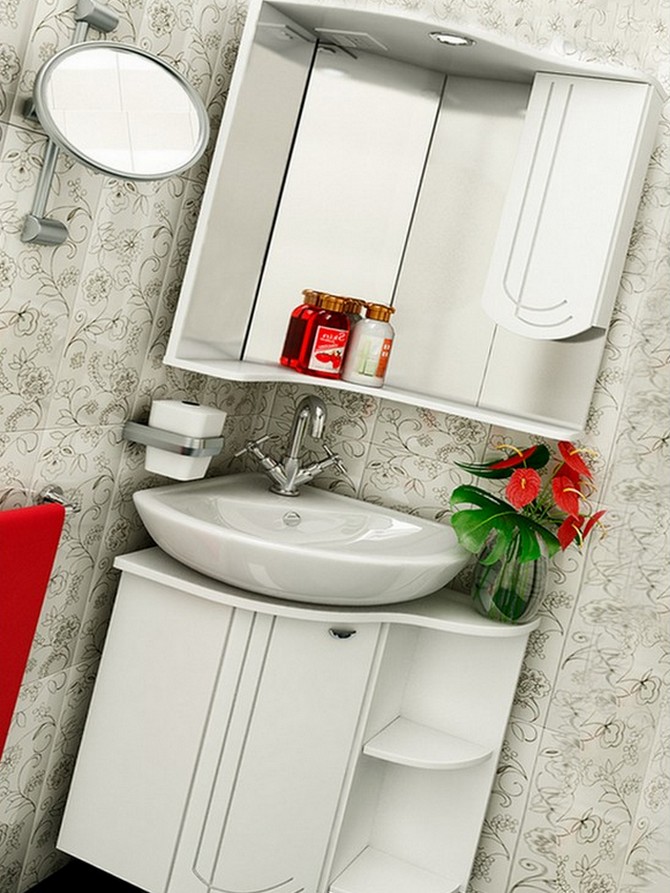 Угловые зеркала в интерьере