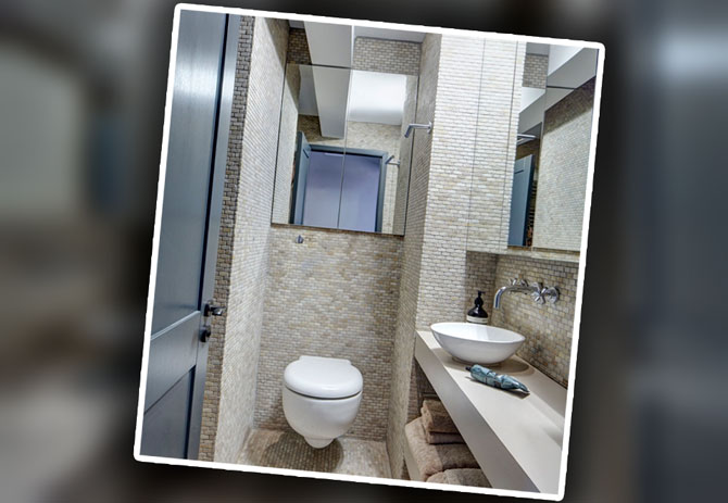 Унитаз с инсталляцией в дизайне