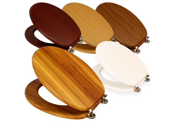 Деревянные сидушки на унитаз