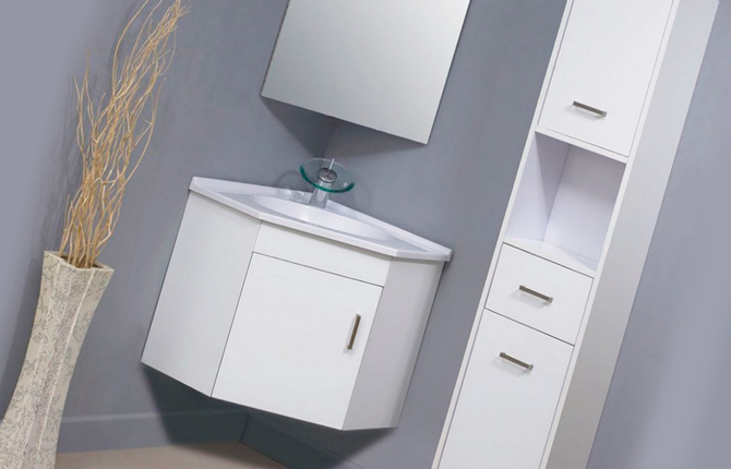 Угловые подвесные шкафы