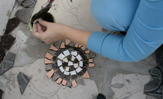 Выкладка второго панно