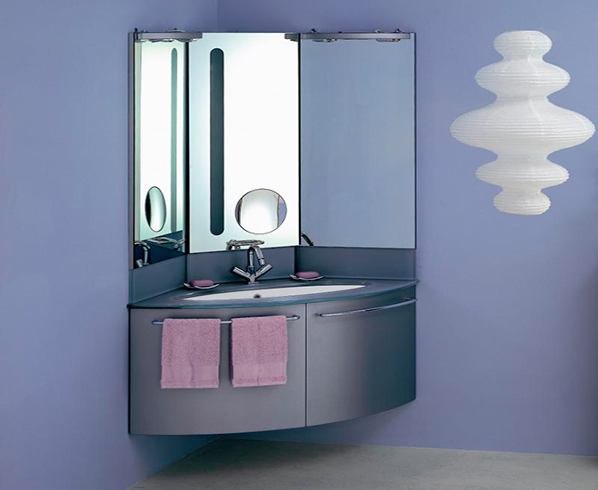 Угловая мебель для ванной комнаты