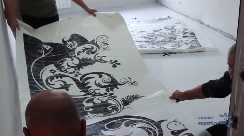 Расстелите рисунок