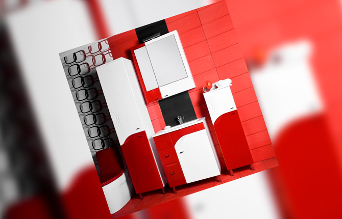 Напольный шкаф для ванной комнаты