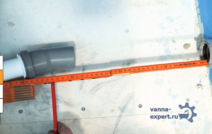 Замер расстояния между деталями