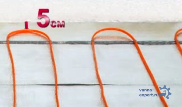 Расстояние от витков до стен