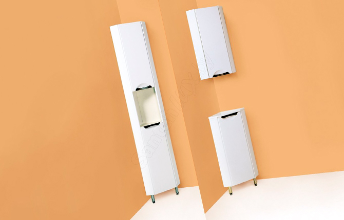 Угловой шкаф для ванной комнаты