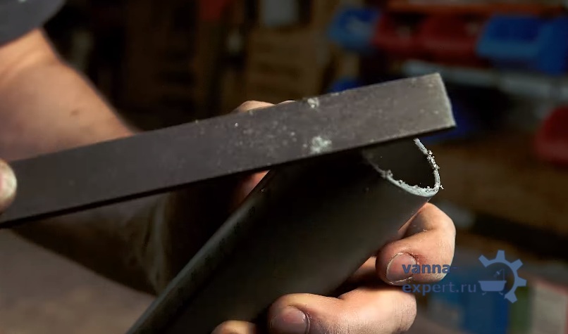 Шлифование напильником