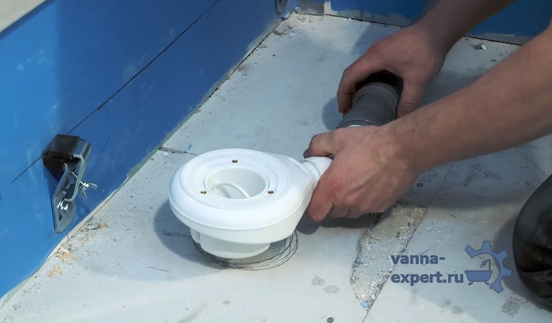 Подключение сифона