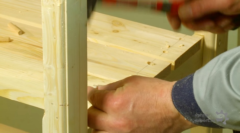 Установка шкантов