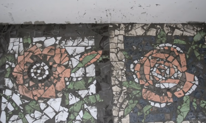 Нанесенная затирка