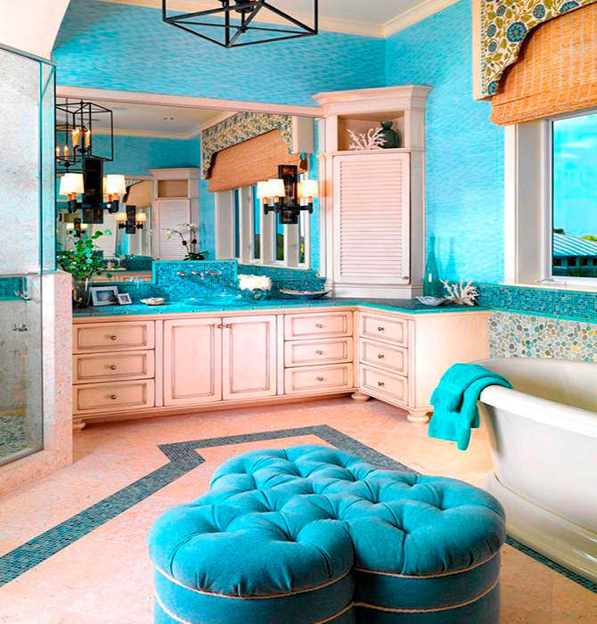 Виды угловой мебели для ванной