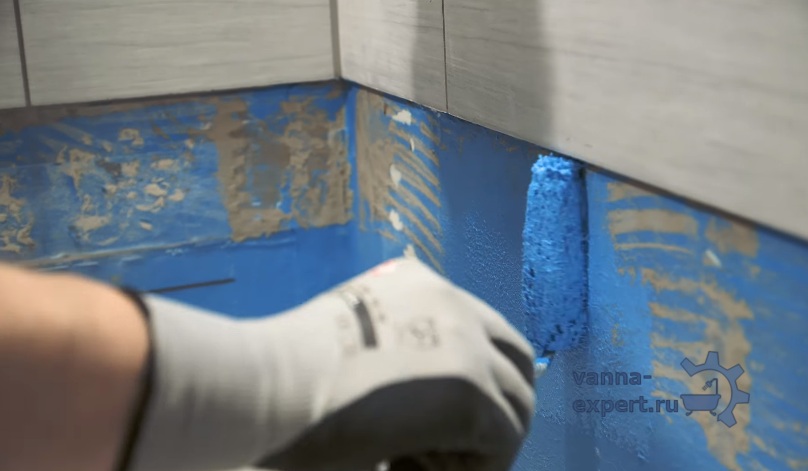 Нанесение гидроизоляции