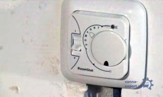 Установленный терморегулятор