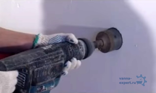 Бурение углубления под терморегулятор