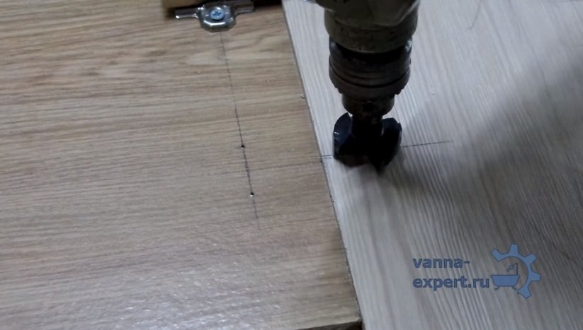 Установка сверла