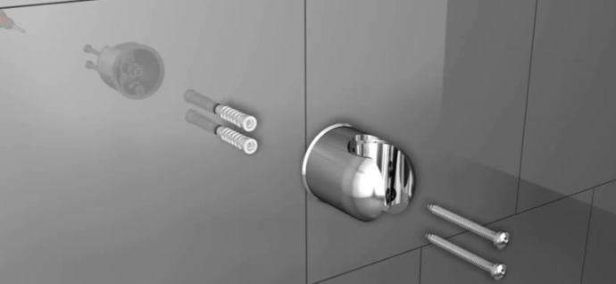 Закрепите держатель