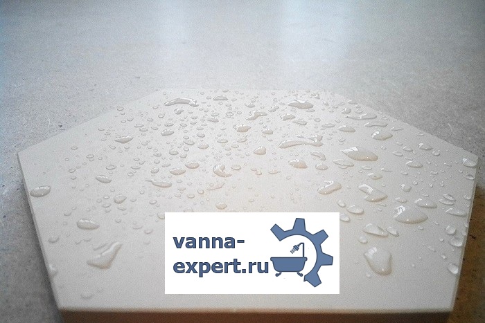 Плитка приобретает водо- и грязеотталкивающие свойства