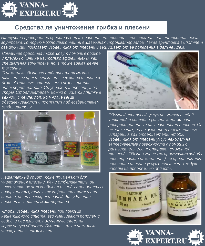 Средства ля уничтожения грибка и плесени
