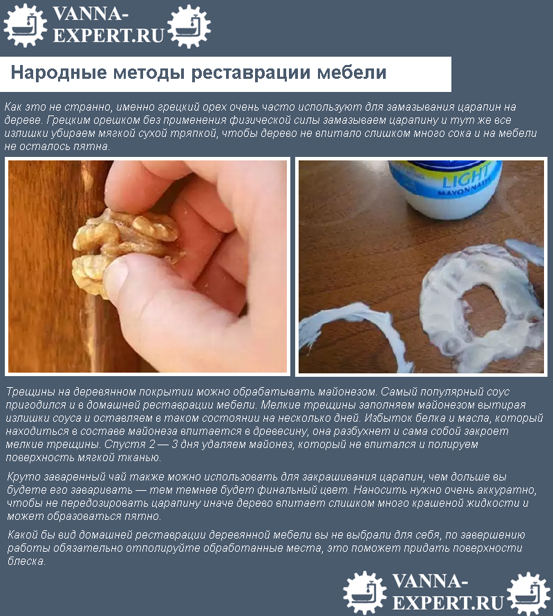 Народные методы реставрации мебели