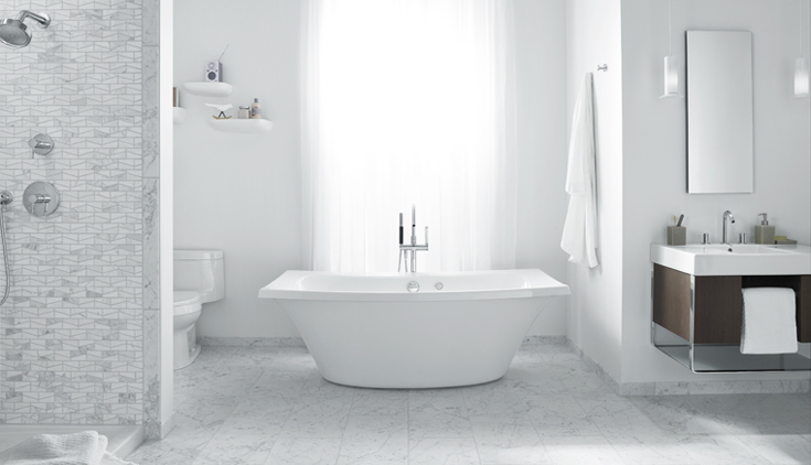 Белая ванная комната